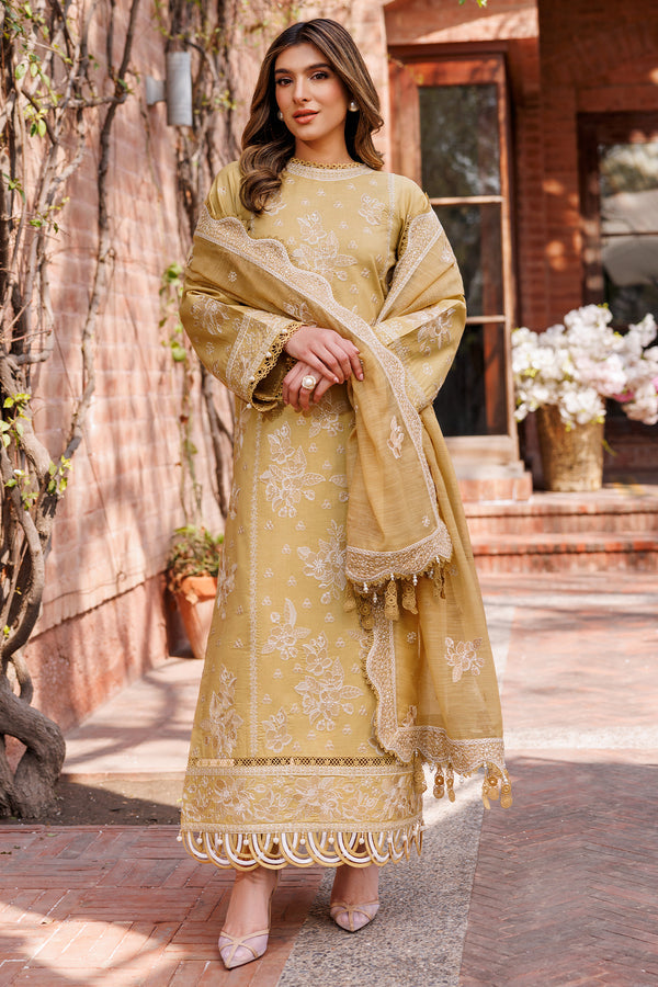 Farasha Summer Essentials Embroidered Lawn Unstitched 3Pc Suit - Tuscany Dream