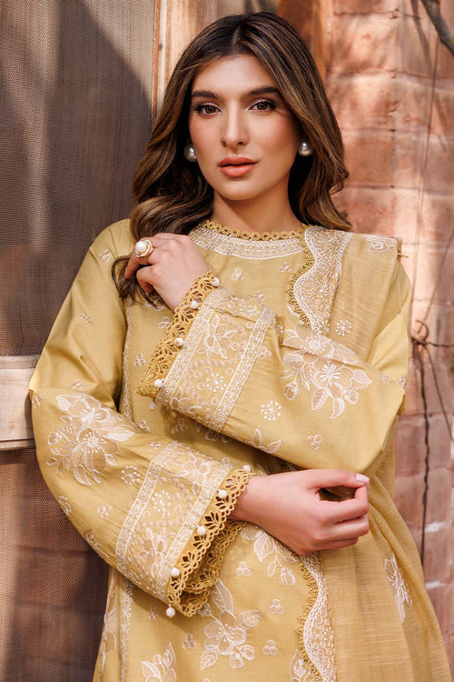 Farasha Summer Essentials Embroidered Lawn Unstitched 3Pc Suit - Tuscany Dream