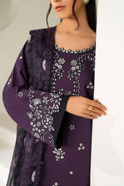 Farasha Summer Weaves Embroidered Lawn Unstitched 3Pc Suit - Twilight Tulip