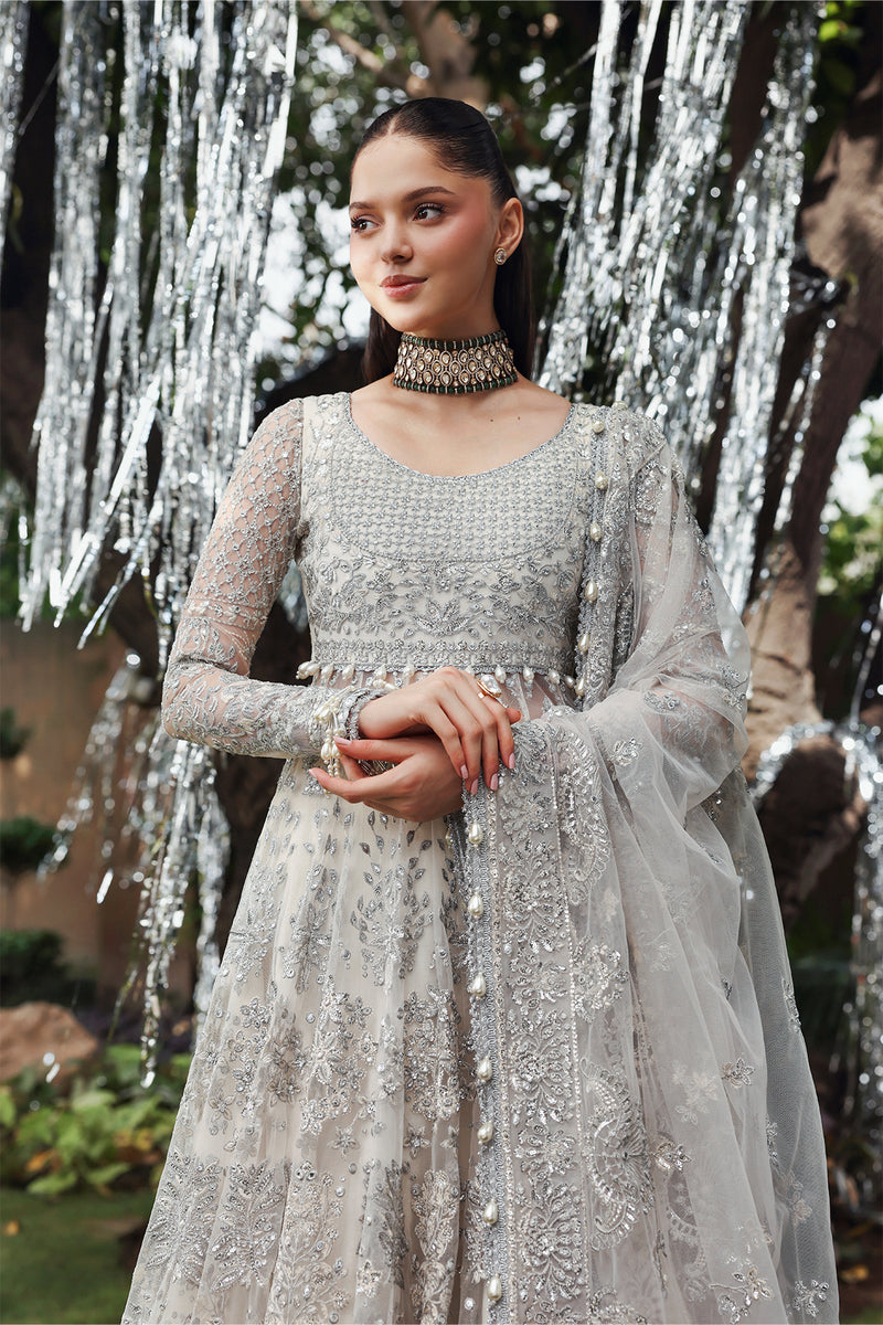 Afrozeh Dastangoi Embroidered Net Unstitched 3Pc Suit AWS-06 TWILUNE
