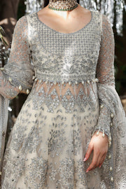 Afrozeh Dastangoi Embroidered Net Unstitched 3Pc Suit AWS-06 TWILUNE