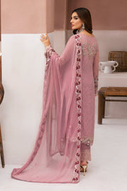 Ramsha Arzoo Embroidered Luxury Chiffon Unstitched 3Pc Suit U-109