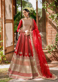 Akbar Aslam Mastani Unstitched Embroidered Raw Silk 3Pc Suit - NAWAZISH