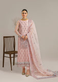 Akbar Aslam Afsana Embroidered Organza Unstitched 3Pc Suit - NILOUFER