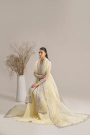 Akbar Aslam Afsana Embroidered Organza Unstitched 3Pc Suit - GULBADAN