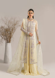 Akbar Aslam Afsana Embroidered Organza Unstitched 3Pc Suit - GULBADAN