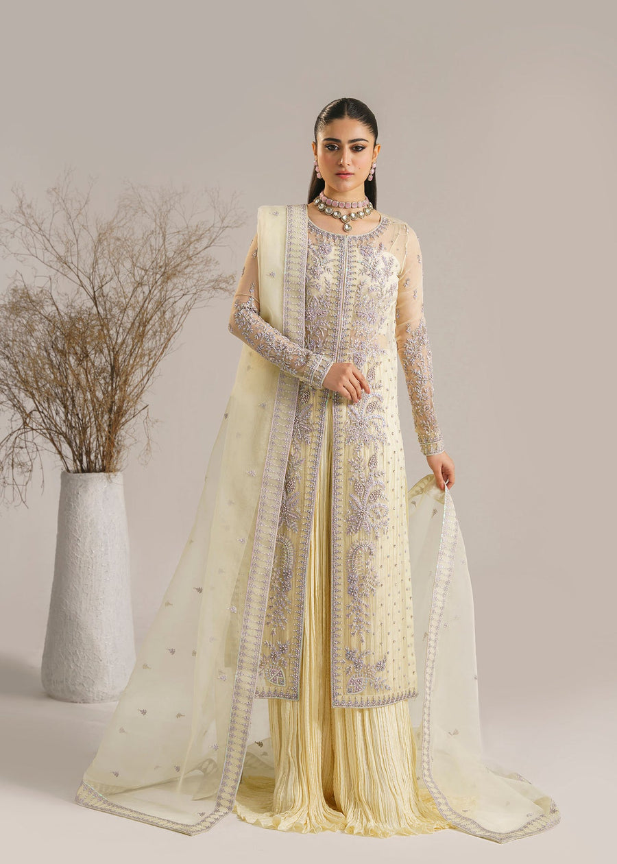 Akbar Aslam Afsana Embroidered Organza Unstitched 3Pc Suit - GULBADAN