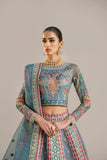 Akbar Aslam Afsana Embroidered Organza Unstitched 3Pc Suit - LAJWANTI