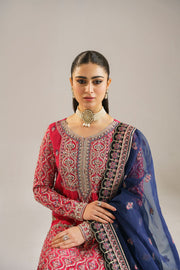 Akbar Aslam Afsana Embroidered Korean Silk Unstitched 3Pc Suit - MAYA