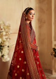 Akbar Aslam Aleia Embroidered Organza Unstitched 3Pc Suit - ROSIER