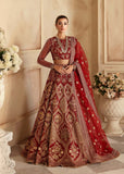 Akbar Aslam Aleia Embroidered Organza Unstitched 3Pc Suit - ROSIER