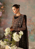 Akbar Aslam Aleia Embroidered Organza Unstitched 3Pc Suit - EBENE