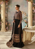 Akbar Aslam Aleia Embroidered Organza Unstitched 3Pc Suit - EBENE