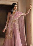 Akbar Aslam Deewani Embroidered Organza Unstitched 3Pc Suit - SERAPHINE