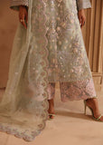 Akbar Aslam Deewani Embroidered Organza Unstitched 3Pc Suit - ISOLDE