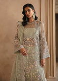 Akbar Aslam Deewani Embroidered Organza Unstitched 3Pc Suit - ISOLDE