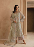 Akbar Aslam Deewani Embroidered Organza Unstitched 3Pc Suit - ISOLDE