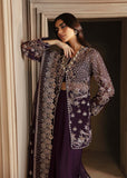 Akbar Aslam Deewani Embroidered Organza Unstitched 3Pc Suit - ELOWEN