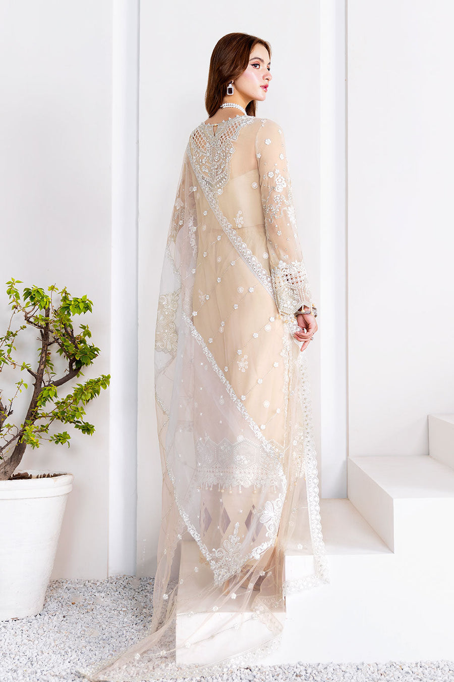 Ramsha Arzoo Embroidered Luxury Chiffon Unstitched 3Pc Suit U-201
