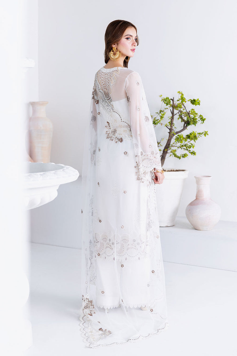Ramsha Arzoo Embroidered Luxury Chiffon Unstitched 3Pc Suit U-205
