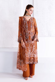 Ramsha Arzoo Embroidered Luxury Chiffon Unstitched 3Pc Suit U-208