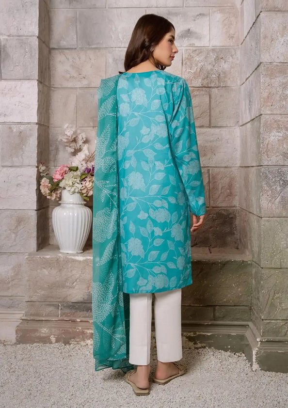 Limelight Summer Unstitched Printed Lawn 2Pc Suit U3378 Blue