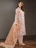 LimeLight Summer Unstitched Printed Lawn 3 Piece Suit U2452 Pink