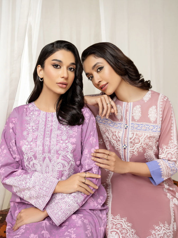 Limelight Summer Unstitched Printed Lawn 2Pc Suit U2479 Mauve