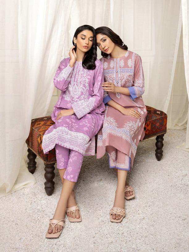 Limelight Summer Unstitched Printed Lawn 2Pc Suit U2479 Mauve
