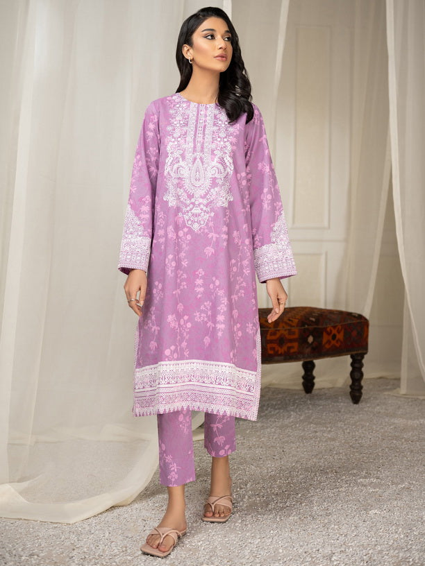 Limelight Summer Unstitched Printed Lawn 2Pc Suit U2479 Mauve