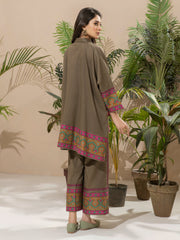 Limelight Winter Unstitched Printed Khaddar Single Shirt U2494 Army Green