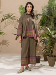 Limelight Winter Unstitched Printed Khaddar Single Shirt U2494 Army Green
