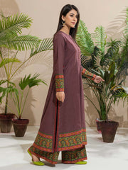 Limelight Winter Unstitched Printed Khaddar Single Shirt U2494 Plum
