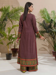 Limelight Winter Unstitched Printed Khaddar Single Shirt U2494 Plum