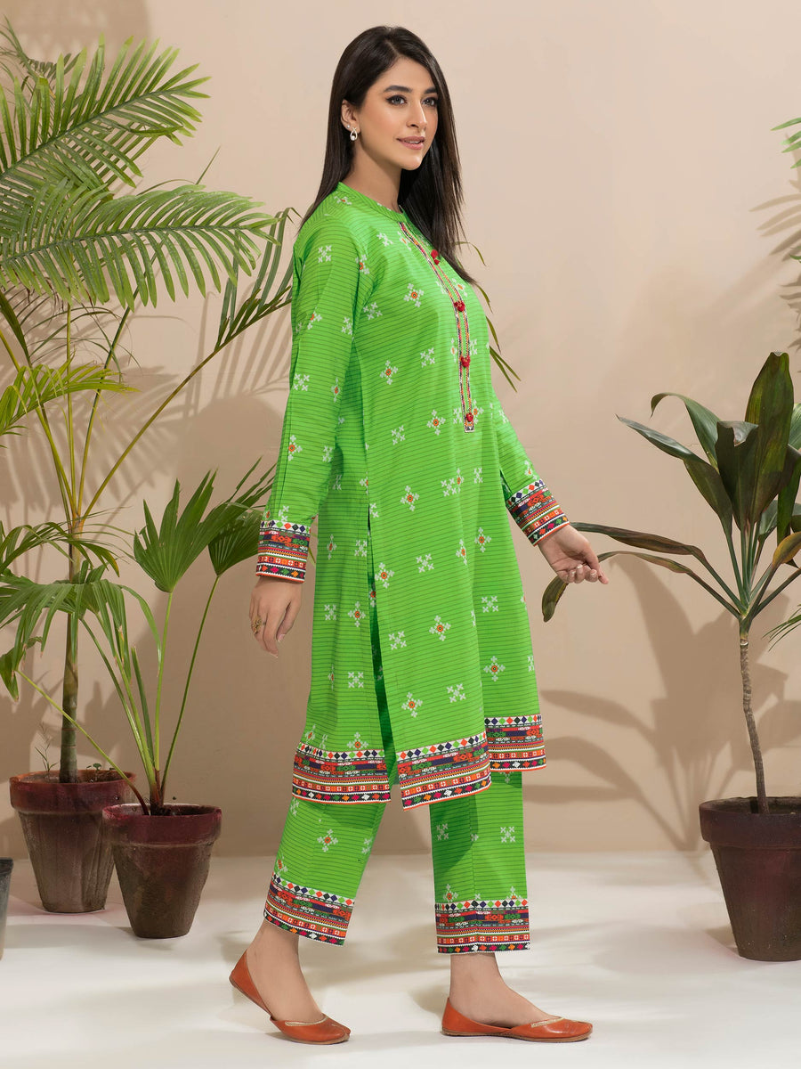 Limelight Winter Unstitched Printed Khaddar Single Shirt U2497 Green