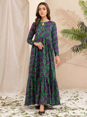 Limelight Winter Unstitched Printed Khaddar Single Shirt U2498 Green