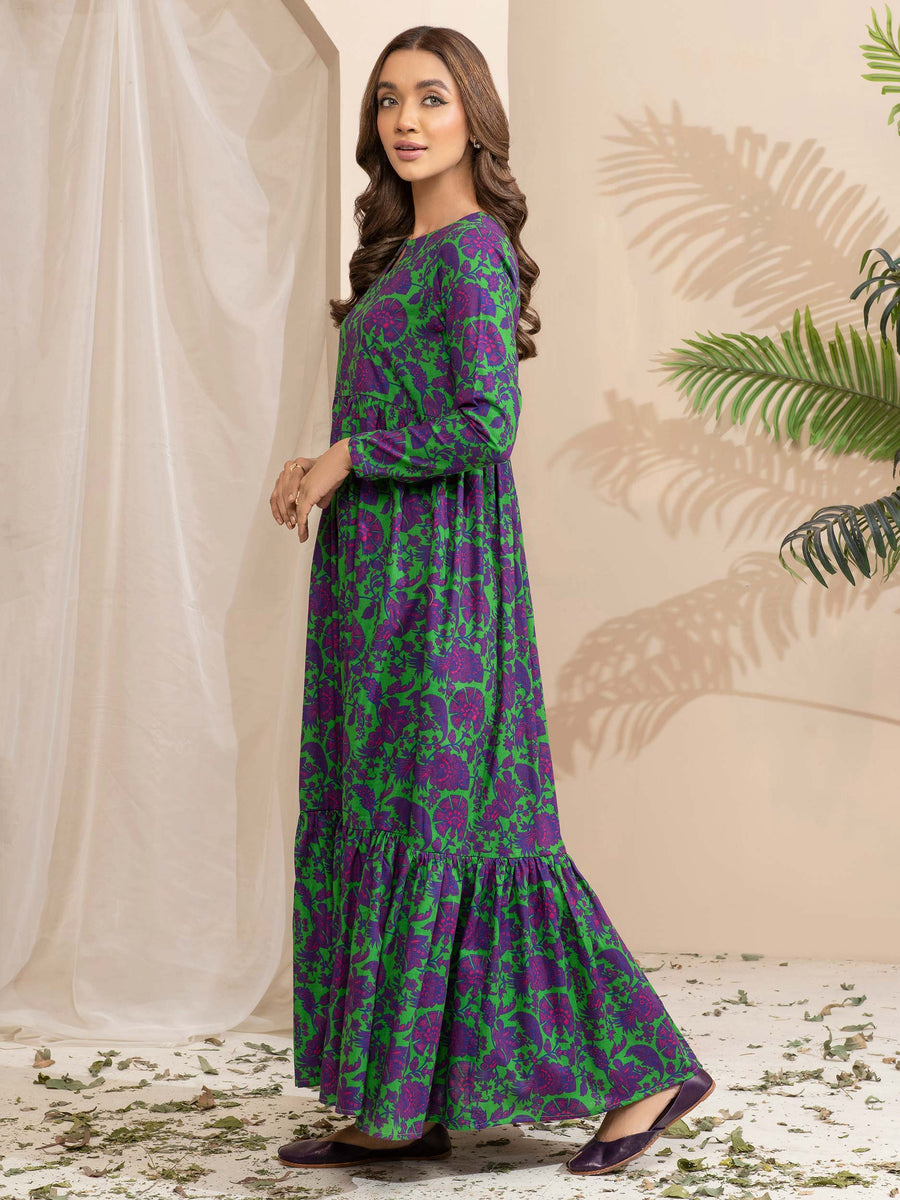 Limelight Winter Unstitched Printed Khaddar Single Shirt U2498 Green