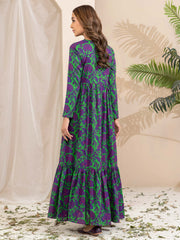 Limelight Winter Unstitched Printed Khaddar Single Shirt U2498 Green