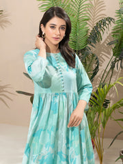 Limelight Winter Unstitched Printed Khaddar Single Shirt U2510 Ferozi