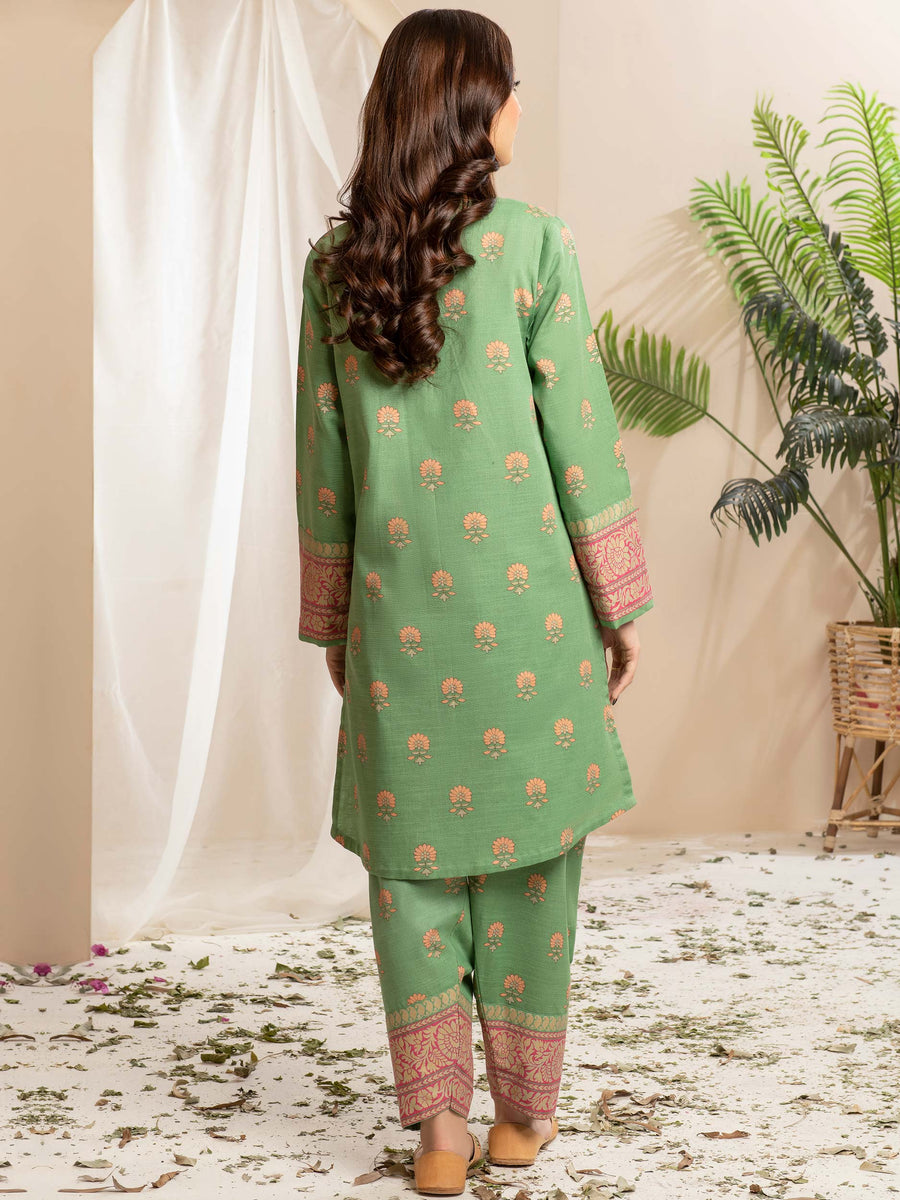 Limelight Winter Unstitched Printed Khaddar Single Shirt U2516 Green