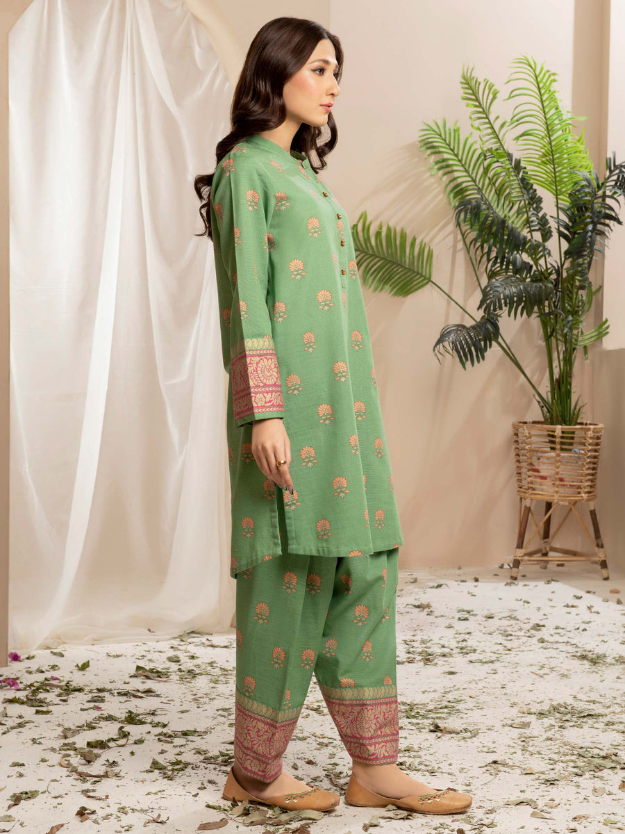 Limelight Winter Unstitched Printed Khaddar Single Shirt U2516 Green