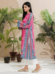 Limelight Winter Unstitched Printed Linen Single Shirt U2527 Pink