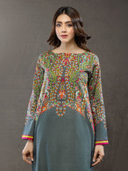 LimeLight Summer Unstitched Printed Lawn 1 Piece Shirt U2550 Grey