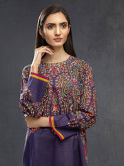 LimeLight Summer Unstitched Printed Lawn 1 Piece Shirt U2550 Purple