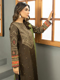 Limelight Winter Unstitched Printed Khaddar 3Pc Suit U2559 Brown