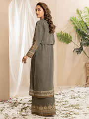 Limelight Winter Unstitched Printed Khaddar 2Pc Suit U2570 Army Green