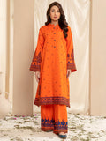 Limelight Winter Unstitched Printed Khaddar 2Pc Suit U2570 Orange