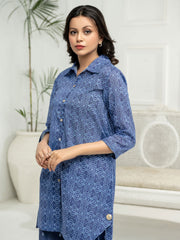 LimeLight Vol-03 Summer Unstitched Printed Lawn 2Pc Suit U2574 Blue