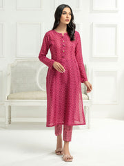 LimeLight Vol-03 Summer Unstitched Printed Lawn 2Pc Suit U2574 Red