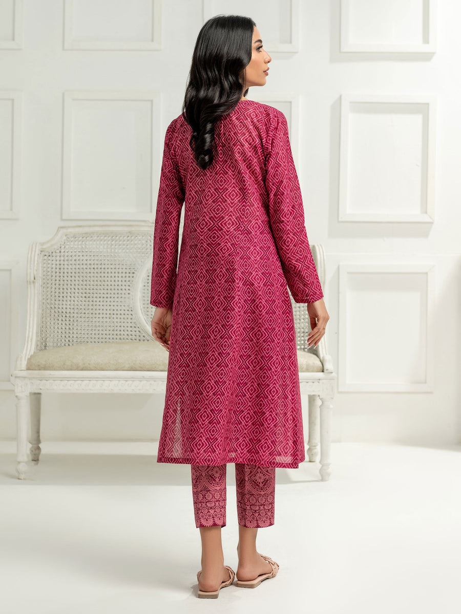 LimeLight Vol-03 Summer Unstitched Printed Lawn 2Pc Suit U2574 Red